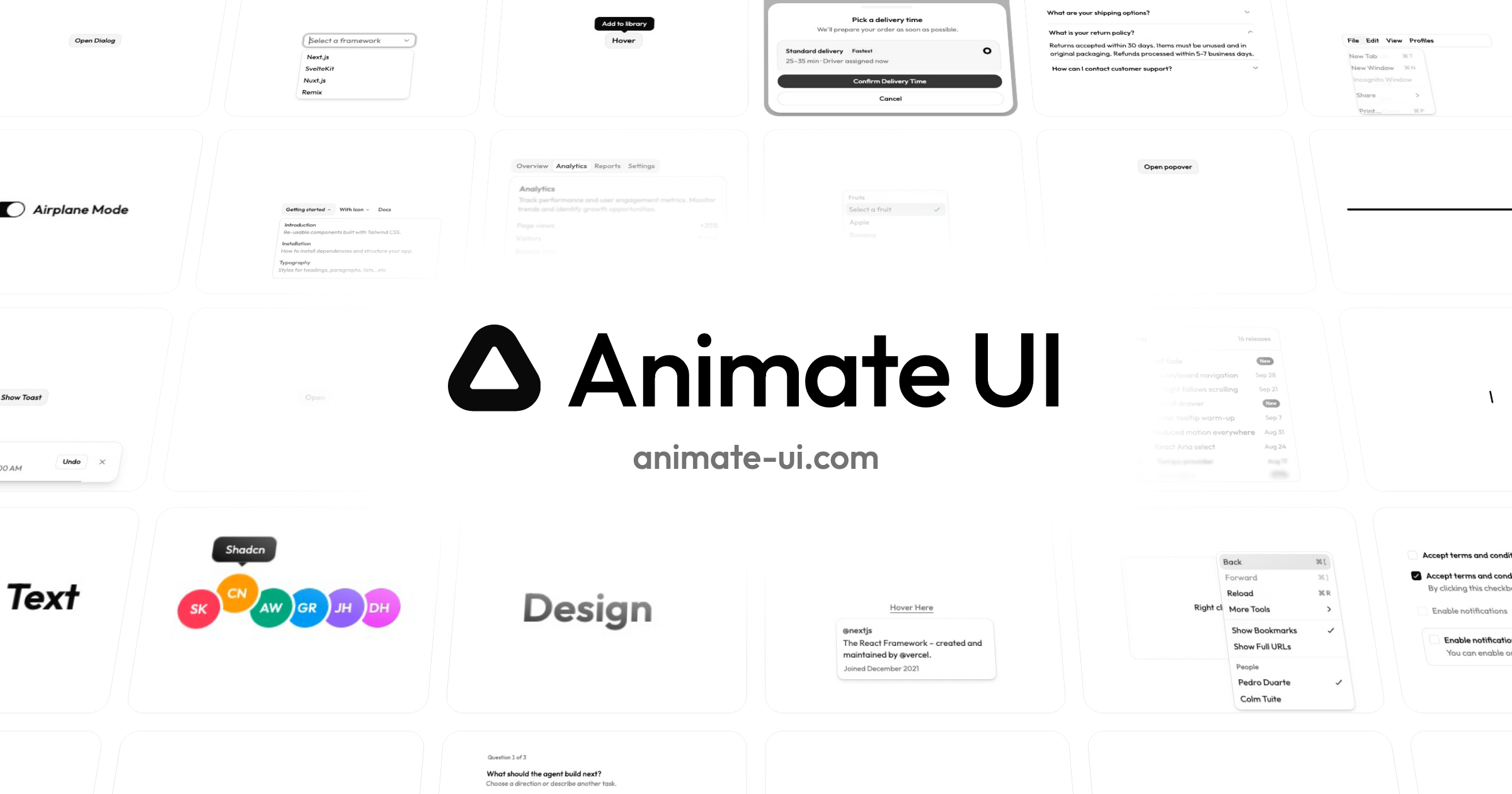 Published website preview.